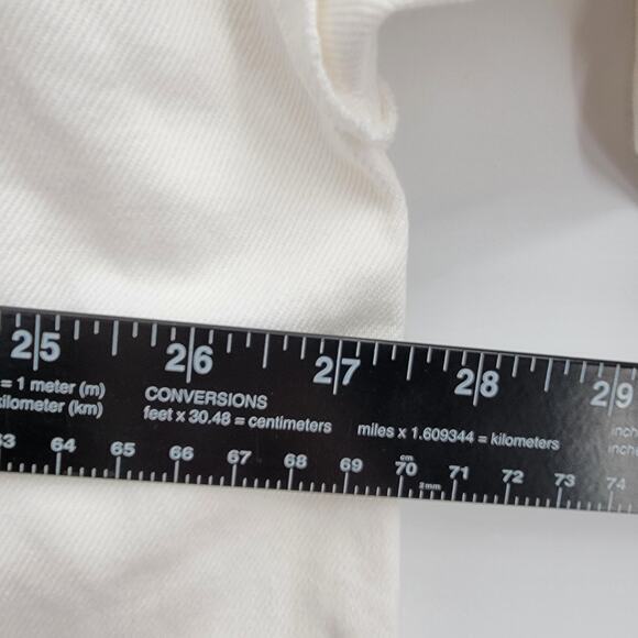 NEW Avec Les Filles Women's Plus Ruffle‎ Button Down Denim Jean Jacket Size 2X - Picture 10 of 10